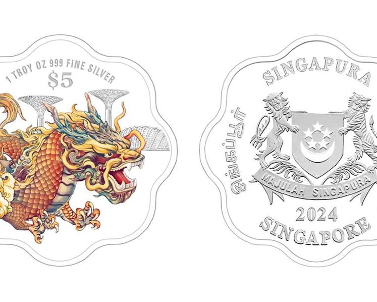 2024 Year of the Dragon coins featuring Gardens by the Bay unveiled by MAS
