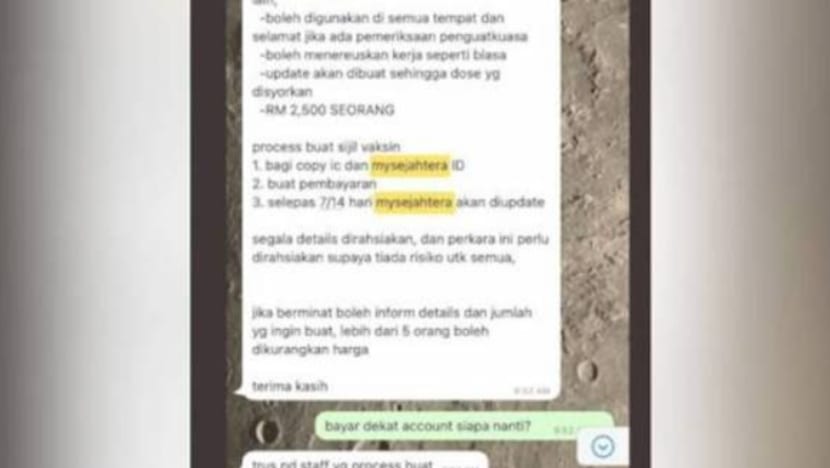 Tular RM2,500 boleh dapatkan sijil digital vaksinasi