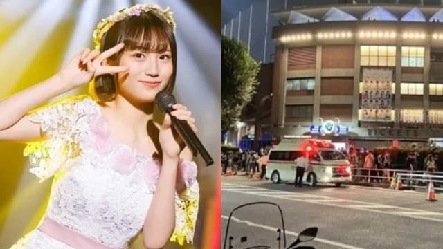 表演时意外踩空　日本女偶像头朝地摔下阶梯