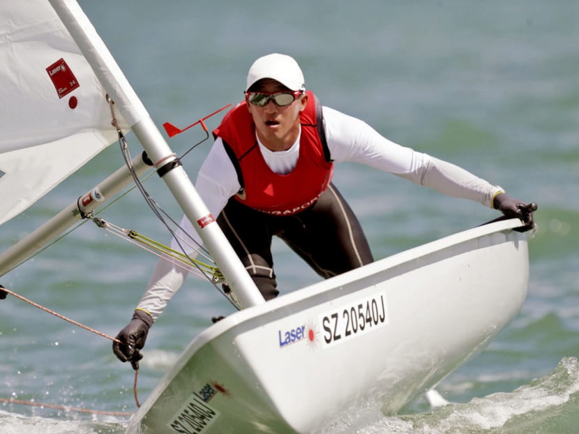 National sailor Colin Cheng was the top Asian sailor in the men’s laser standard class at his first Olympics in 2012 (15th out of 49th). Singapore, being an island state, should have a national sport that is linked to our geography and early livelihoods, says Singapore Sailing Federation president Ben Tan. Photo: Wee Teck Hian