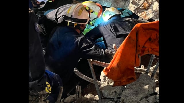 柏南街倒塌事故 客工路过人行道时被压中