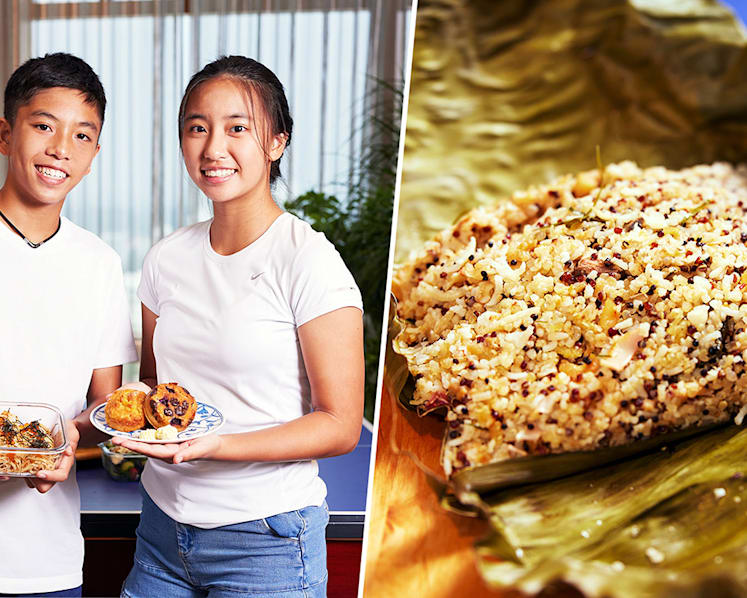 S’porean Teen National Athletes Sell Sedap Hard-To-Find 'Nasi Ulam' From Home