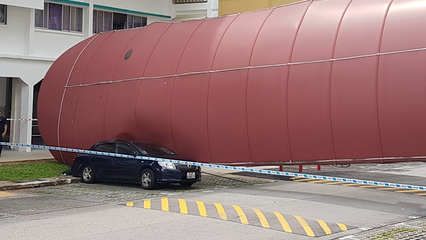 Lorry driver arrested over Bukit Batok walkway shelter collapse