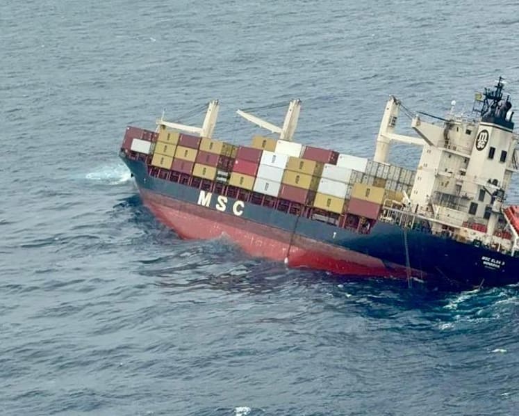 India's Kerala state on high alert as vessel with hazardous cargo sinks off its coast