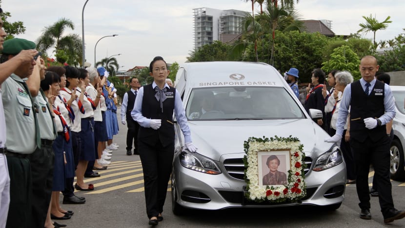 Family and friends turn up to pay last respects to Mrs Wee Kim Wee