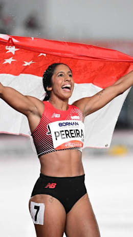Singapore's Shanti Pereira retains Asian Games 200m gold, makes history