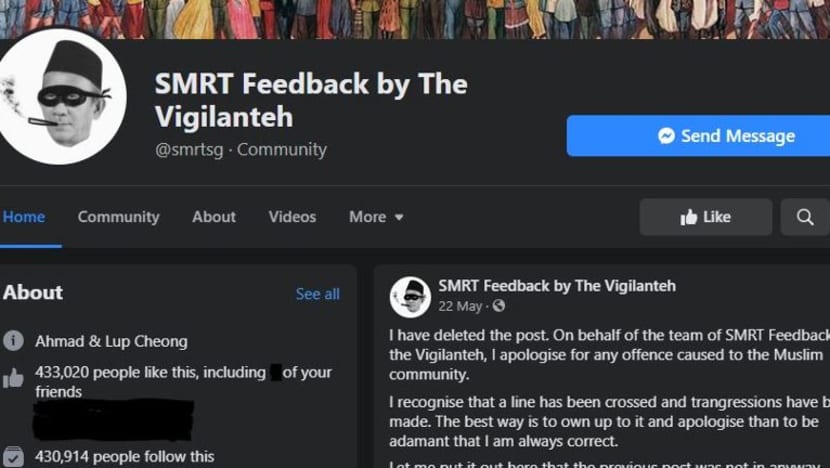 Polis tidak akan ambil tindakan ke atas catatan Facebook tentang Muslim S'pura Polis tidak akan ambil tindakan ke atas catatan Facebook tentang Muslim S'pura