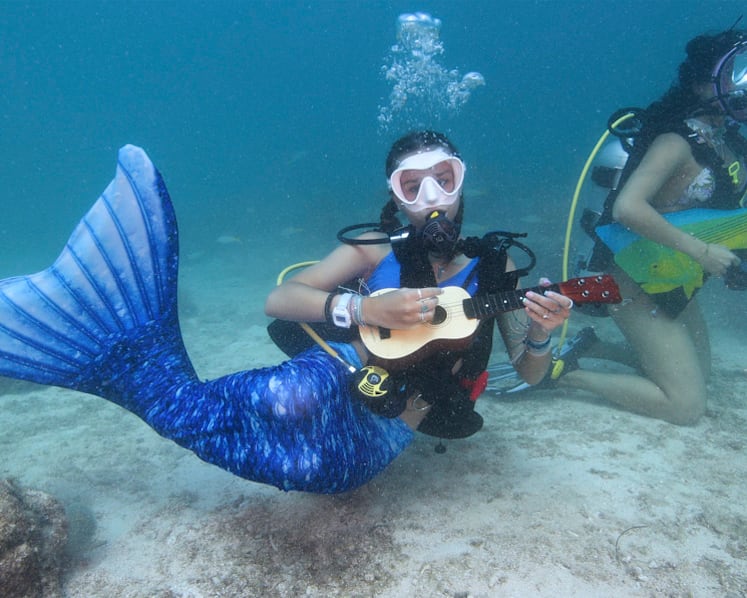 Underwater music show in the Florida Keys promotes awareness of coral reef protection