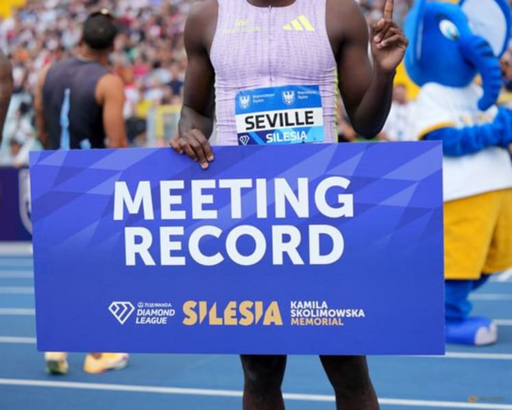 Jefferson-Wooden beats Alfred in Silesia, Seville takes men's sprint