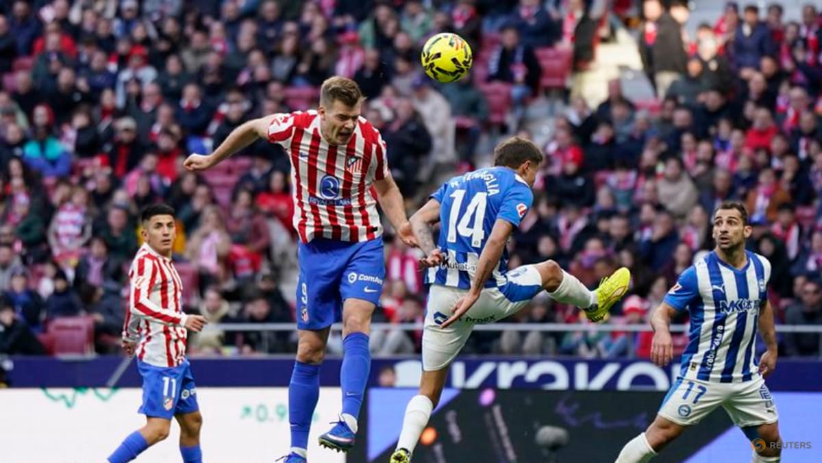 Sorloth header seals 1-0 win for Atletico Madrid over Alaves