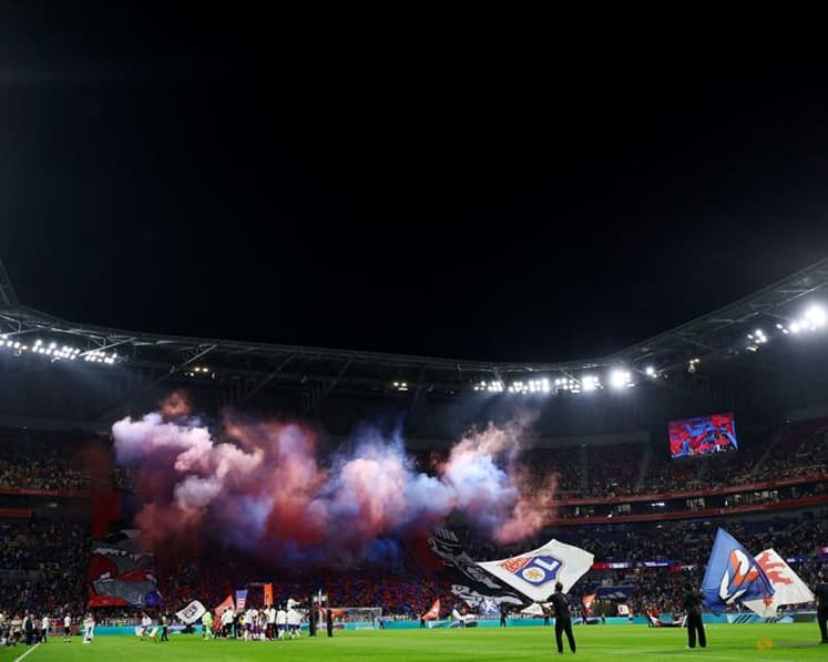 Ligue 1 clash briefly halted after Lyon fans unveil offensive banner