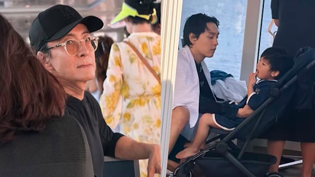 裴勇浚和朴信惠两家人现身新加坡，原来是相约上了迪士尼探险号！