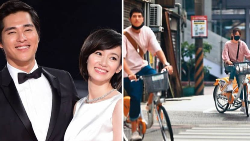 Blue Lan & Wife Wear Matching Outfits & Take Bike Ride To Sign Divorce Papers Blue Lan & Wife Wear Matching Outfits & Take Bike Ride To Sign Divorce Papers