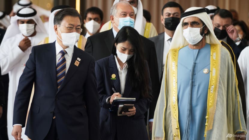 From oil-rich UAE, South Korea president vows climate action