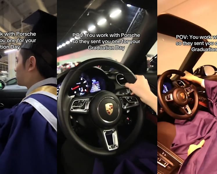 S’porean influencer, who works with Porsche, was sent a car for his graduation day