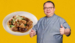 Lower-sodium braised chicken with mushrooms