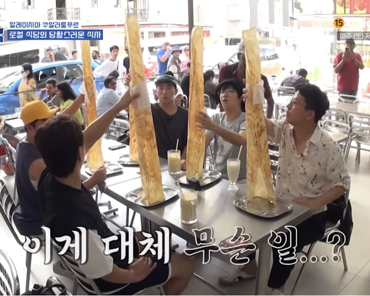 #trending: 'Ordered a pyramid, got the KLCC' — Korean celebrities stunned by height of tissue prata in Malaysia