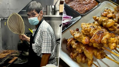 Famous Satay Hawker ‘Ah Pui’ Reopens Stall In Toa Payoh After Two-Year Hiatus