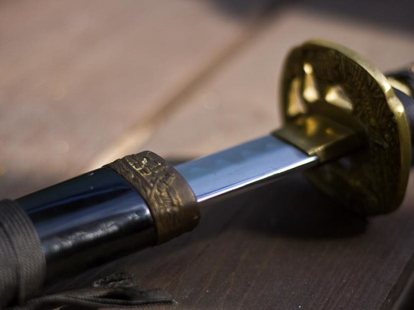 Several samurai swords and other items used in the gang membership ritual were seized.