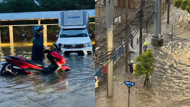 曼谷暴雨成灾 游客受困酒店 航班取消