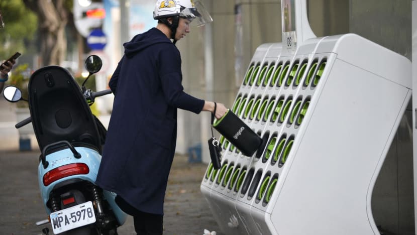 2 electric motorcycle battery swap and charge stations launched in Singapore