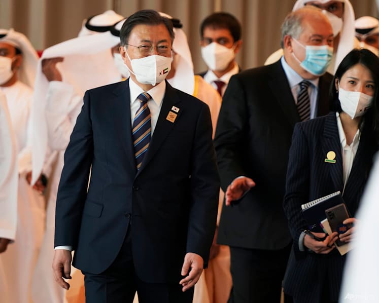 From oil-rich UAE, South Korea president vows climate action