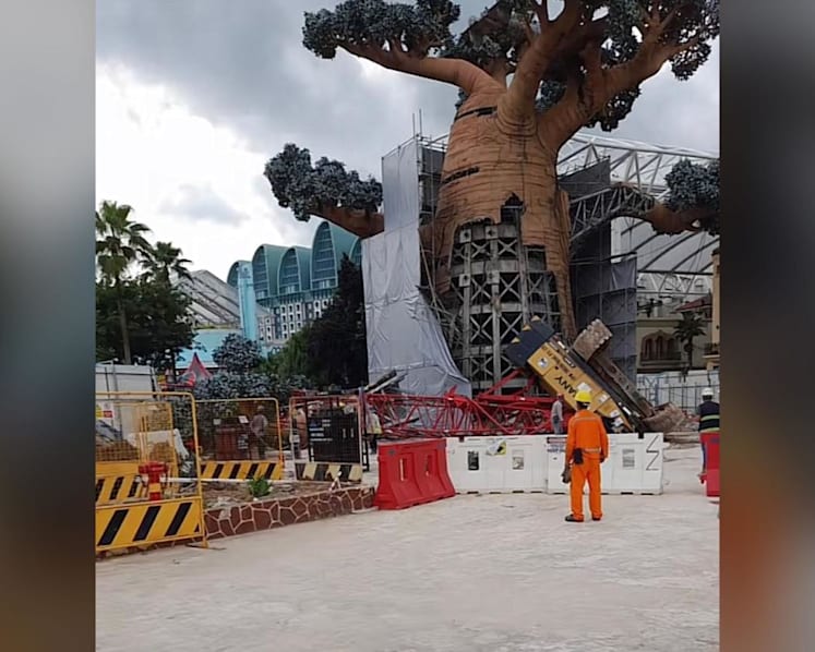 Engineering firm ordered to stop lifting, demolition work after crane topples at Universal Studios Singapore