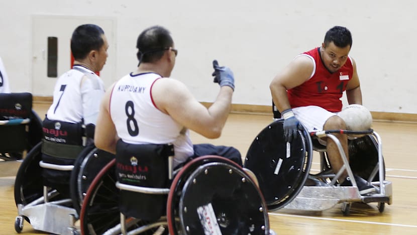 Singapore wheelchair rugby athletes at home in rough sport