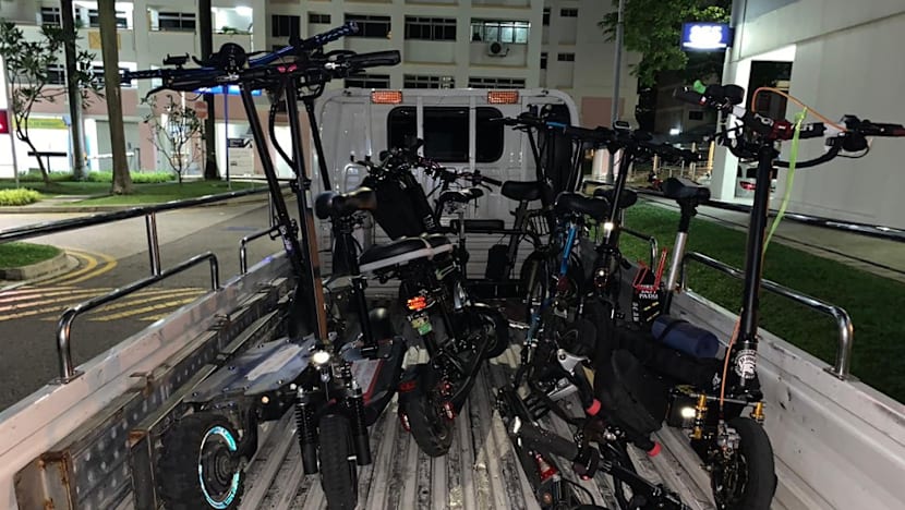 LTA impounds 10 PMDs after riders caught flouting rules