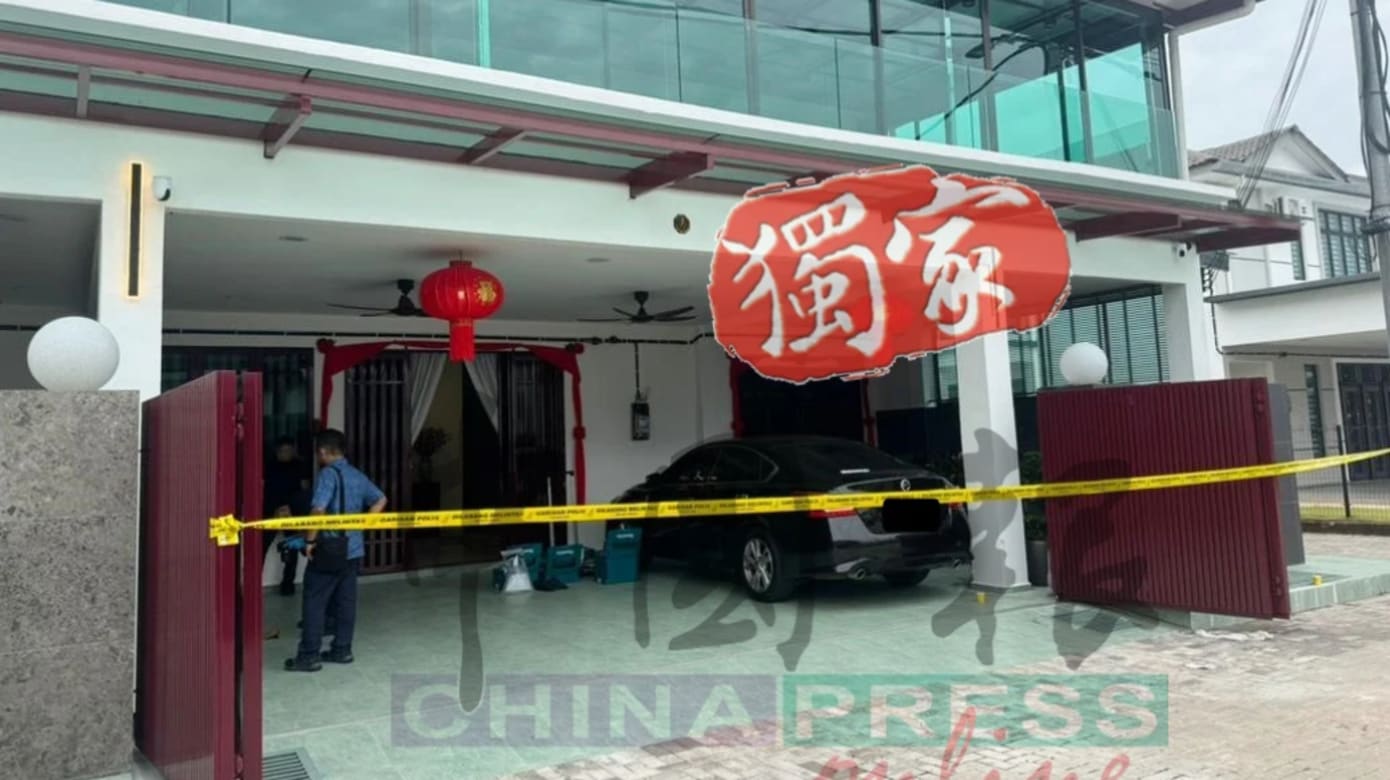 警方封锁现场。（图：中国报）