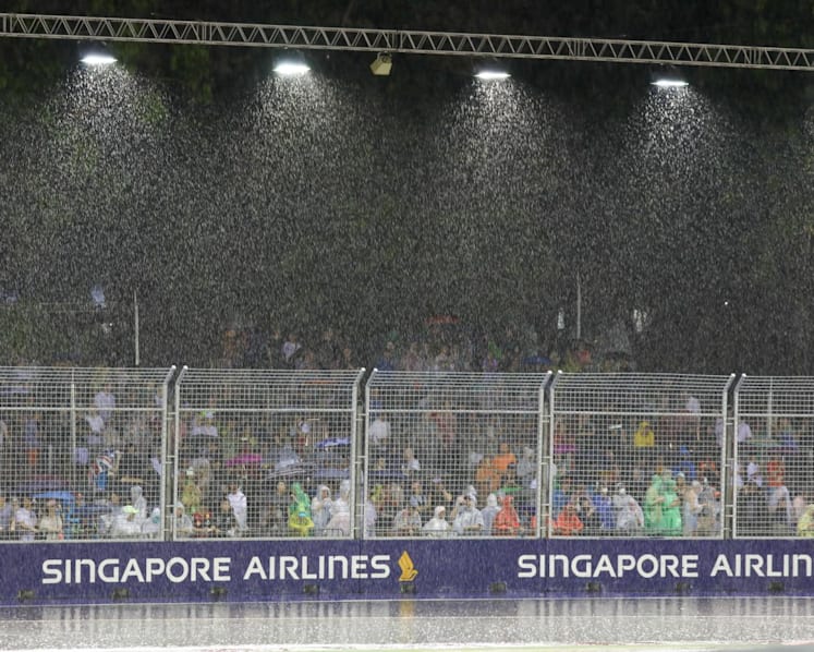 Singapore F1 night race 2022: Wet weather brings thrills and spills, fails to dampen fans' spirits