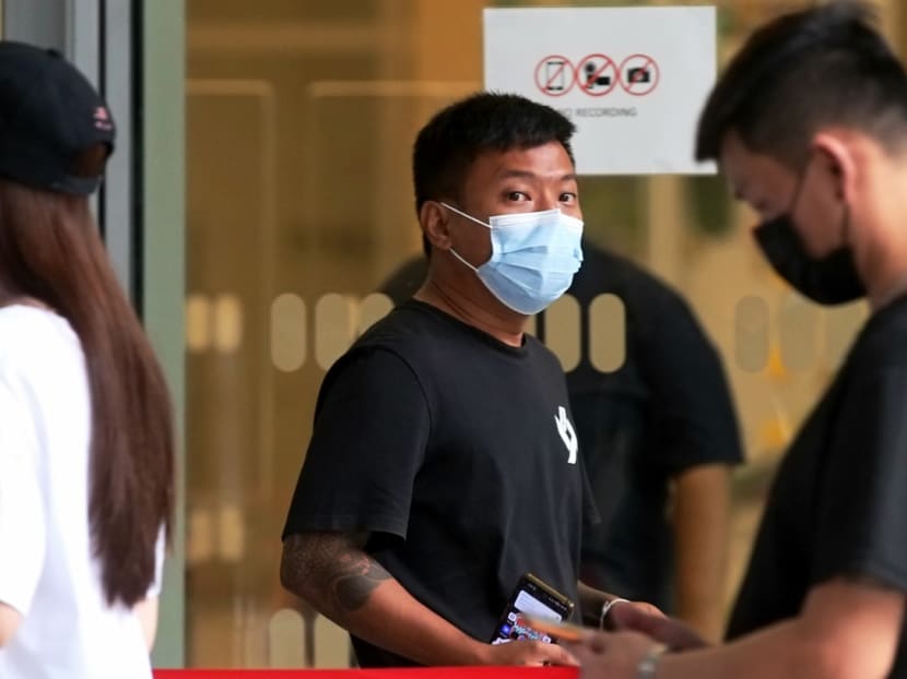 Tian Wei Jie (centre) knocked down two pedestrians in two separate incidents while riding a personal mobility device. Tian Wei Jie (centre) knocked down two pedestrians in two separate incidents while riding a personal mobility device.