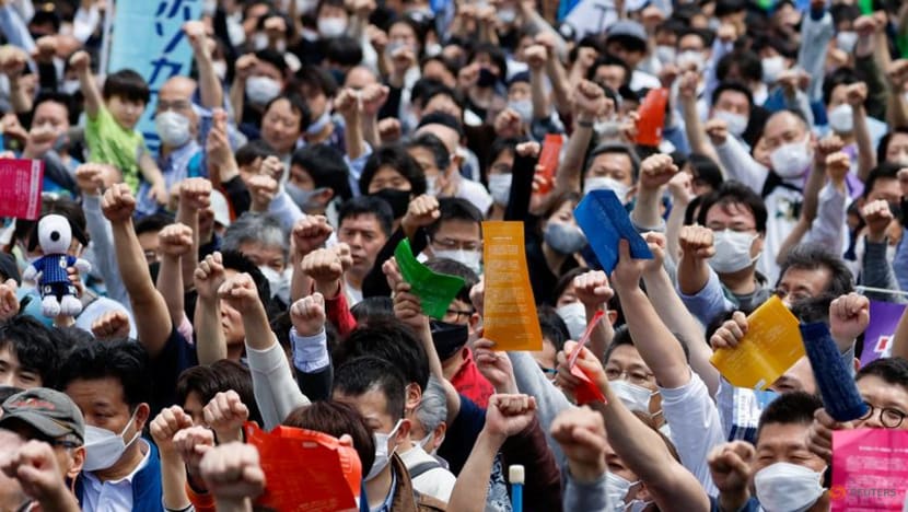 Japan's largest union group sees biggest wage hike demand in over 30 years Japan's largest union group sees biggest wage hike demand in over 30 years
