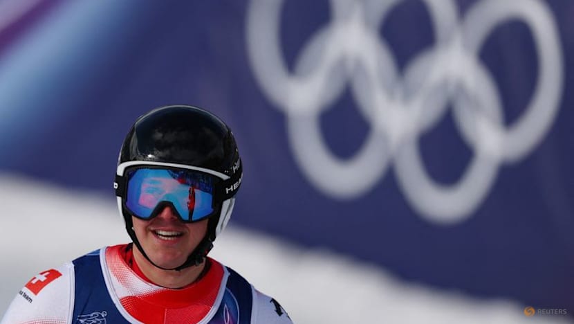 Alpine sking-Swiss golden boy Von Allmen wins super-G to complete hat-trick