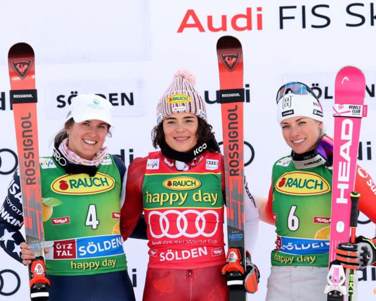 Alpine skiing-Austrian Scheib wins season-opener in Soelden