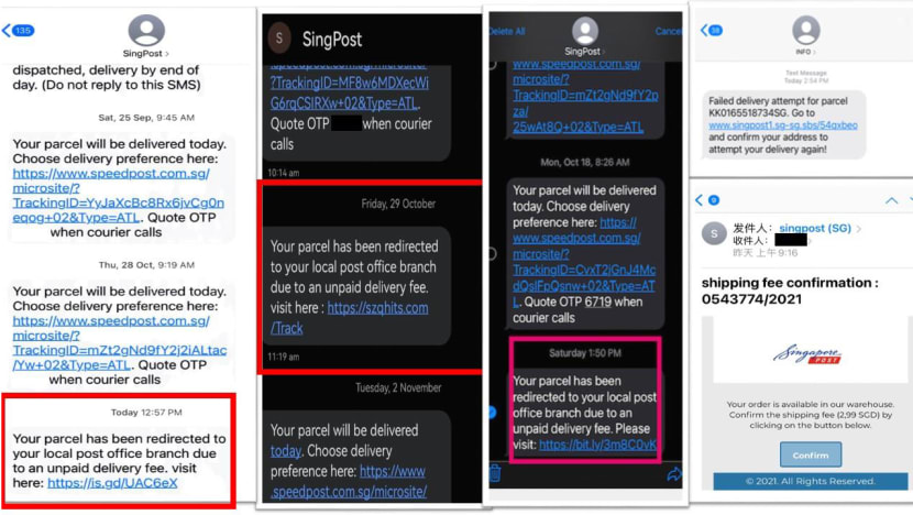 Nearly 400 victims of phishing scams via email, texts in first 2 weeks of November: Police