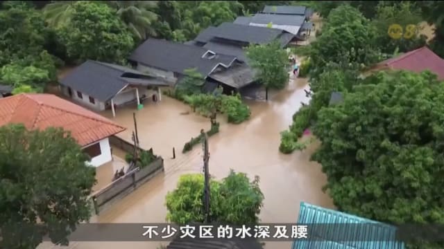 泰国暴雨引发洪灾 至少五死逾2000公顷农田被淹