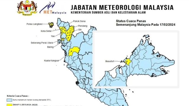 马国对十地区发出一级炎热天气警戒