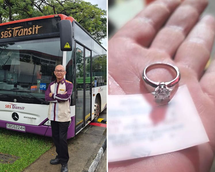 ‘Simply did what I felt was right’: SBS Transit bus captain finds and returns diamond ring to passenger