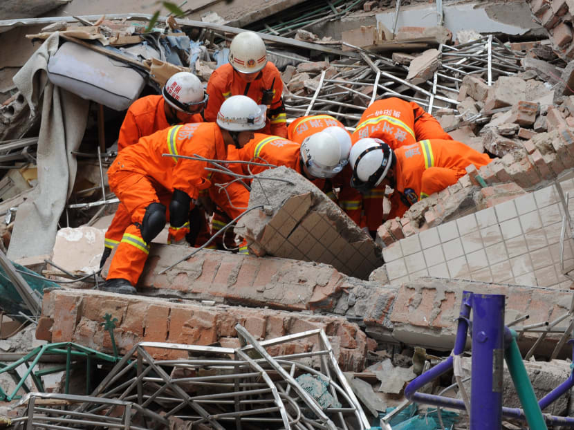 9-storey residential building collapses in China