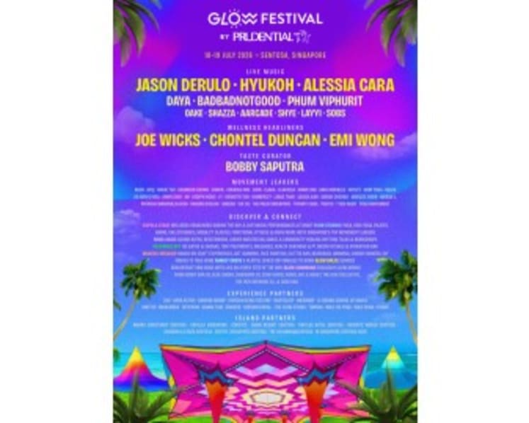 Glow Festival by Prudential Expands in Sentosa Partnership, Bringing Global Headliners and Its Biggest Edition Yet to Singapore 