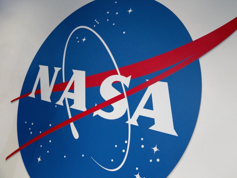 The Nasa logo is displayed at the Earth Information Center exhibit, at Nasa headquarters in Washington, DC, on June 21, 2023. The Nasa logo is displayed at the Earth Information Center exhibit, at Nasa headquarters in Washington, DC, on June 21, 2023.