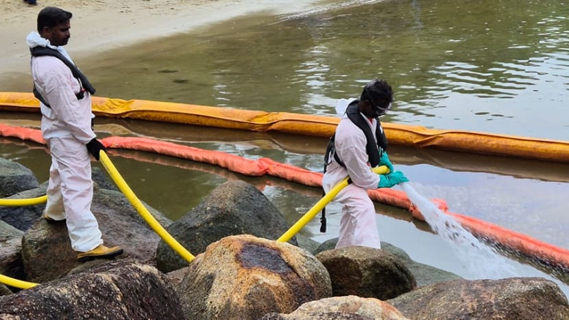 Oil spill clean-up: 'Good progress' at Sentosa beaches; more than 140,000kg of oil-soaked sand removed