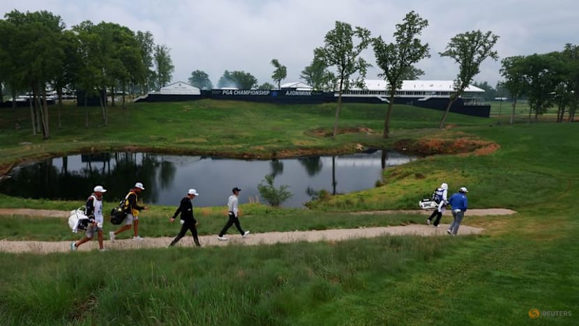 Scheffler, Potgieter in seven-way tie for PGA Championship lead, McIlroy struggles