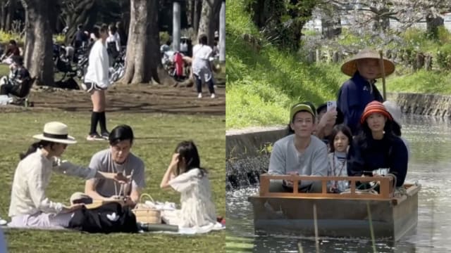 陈冠希传移居日本　一家赏樱被偶遇