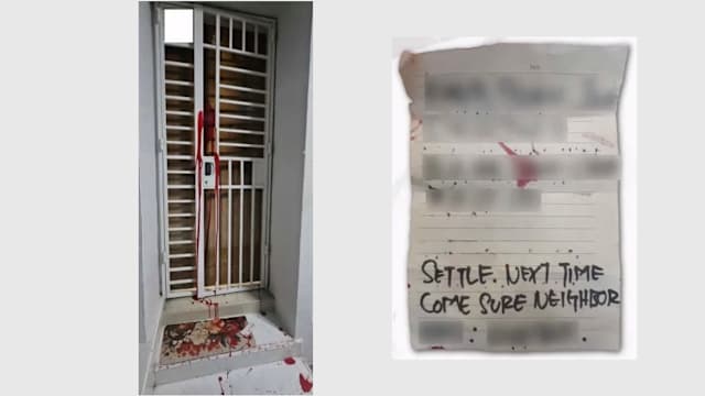 住家门口泼红漆留字条 34岁男疑涉追债活动被捕