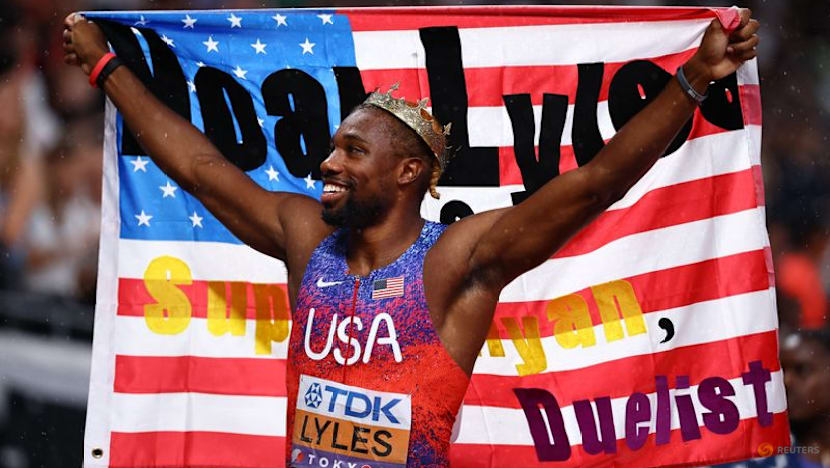Lyles and Jefferson-Wooden lead US to sprint relay double