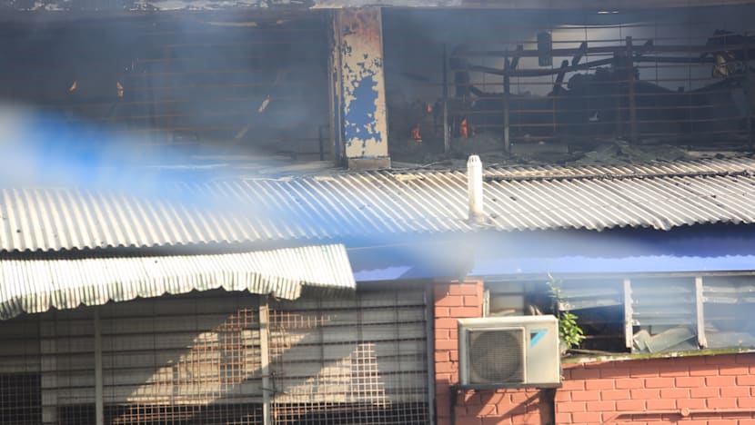 Massive fire put out at Toa Payoh Industrial Park