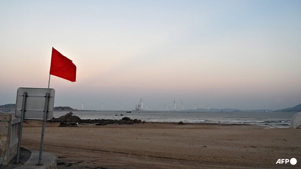 中国は、ライの1年間で台湾近くで訓練を実施しました：州のテレビ