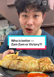 Two of Singapore’s oldest restaurants, Zam Zam and Victory, have been feuding for over 100 years! 😱 But there’s no denying that these shop neighbours serve up some of the best murtabak and biryani here. So who’s the best among the two rivals? 8dayseat finds out! #8dayseatwhat #biryani #murtabak #sgfood #tiktoksg